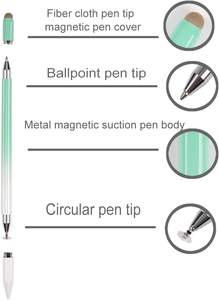 3-in-1 Magnetischer Plastik-Passiv-Stylus-Stift für Mobiltelefon & Tablet Kapazitiver Touchscreen-Zeichenstift - Product Image 3