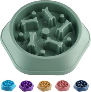 Tazón de Alimentación Lenta para Perros con Tapete para Lamer, en Azul, Rosa, Verde y Amarillo, Venta al Por Mayor - Product Image 1