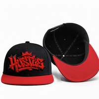 Casquette Snapback Brodé Personnalisé 6 Panneaux Structurée en Mélange de Laine avec Visière Sandwich – Vente en Gros