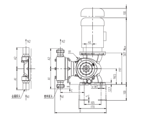 Bomba Dosificadora de Diafragma Mecánica Personalizable Roy OEM GM0500 con Control Totalmente Automático y Membrana de PTFE - Product Image 3