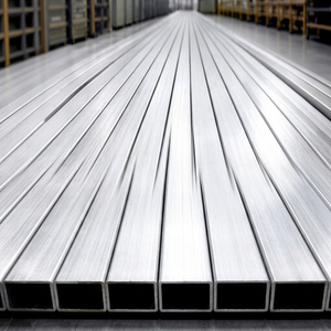 Tube rectangulaire en aluminium léger |   Tube en aluminium extrudé résistant à la corrosion - Product Image 1