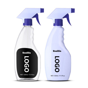 520ml 17Oz rõ ràng Trắng Pet nhựa kích hoạt Phun chai trắng khử trùng Mist kích hoạt chai - Product Image 1