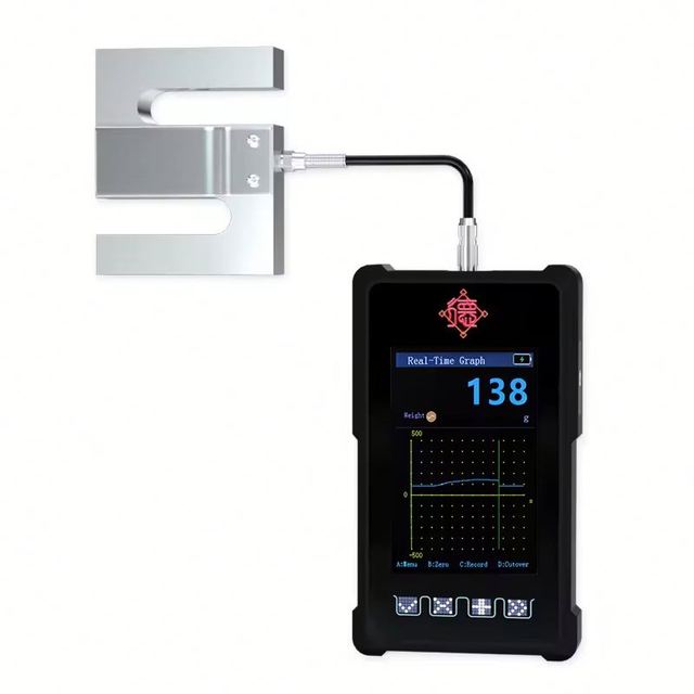 Handheld Display Controller Instrument Force Meter Pushing and Pulling Force Counter External Sensor Load Cell Indicator
