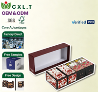 Boîte en carton pliable écologique en gros, taille personnalisée, boîte cadeau pliable à plat pour cosmétiques, parfums et emballages cadeaux