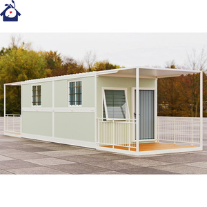 Casa contenedor plegable 20 pies Estándar Prefabricado Venta de fábrica Paquete plano Contenedor de Casa portátil desmontable - Product Image 4