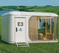 Capsule spatiale mobile moderne pour hôtel spécialisé, maison bulle créative pour camping, avec vue ciel étoilé, en polycarbonate, pour pod de vie et pour salles de bain