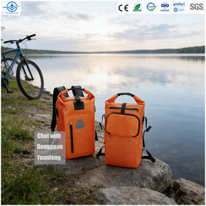 Sac à dos étanche Yuanfeng avec logo personnalisé en bâche PVC 500D 17L pour le cyclisme - Product Image 1