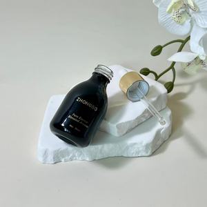 Offre Spéciale – Flacons compte-gouttes personnalisés en verre noir mat de 30 ml avec bouchons transparents pour huiles essentielles, idéaux pour les soins de la peau et des cheveux - Product Image 4