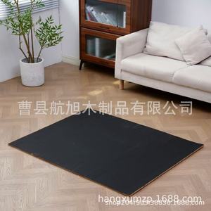 Alfombra de baile de madera plegable y portátil para uso doméstico, para niños, de madera maciza natural negra - Product Image 4