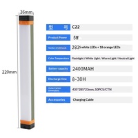 Lampe d'urgence LED rechargeable pour extérieur, étanche IP65, pour camping et travaux d'entretien, avec commande par bouton