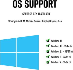 การ์ดจอ GTX 1050 Ti 4GB พร้อม GDDR5สำหรับ Quad Monitor DP เอาท์พุต Interface สำหรับเวิร์กสเตชันหรือหลายจอสินค้าใหม่ - Product Image 5