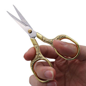 Ciseaux à broder pour manucure fantaisie, faits à la main, en acier inoxydable, à pointe incurvée et tranchante, pour la coupe des cuticules et des fils, fournitures - Product Image 3