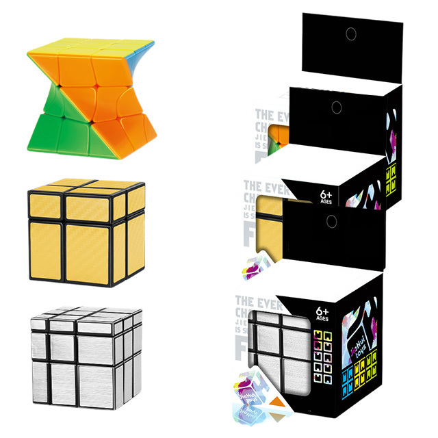 Custom Logo Magic Cube Educational PuzzleToys Changeable Infinity Speed Cube Smooth Solid Magic Fidget Cube
