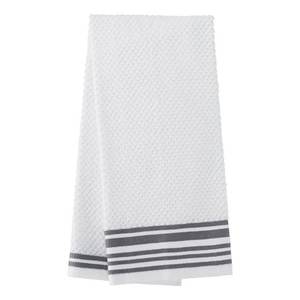 Serviette de cuisine réutilisable | Serviettes de nettoyage à vaisselle multi-usages blanches unies avec logo personnalisé | Inde Fabricant - Product Image 3