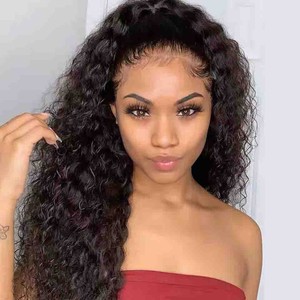 Produit très demandé : Perruque Lace Front Bouclée 13x4 pour Femme, Cheveux Naturels, Kit de Coiffure pour Permanente et Teinture - Product Image 1