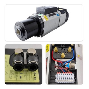 Motor de Husillo Eléctrico Trifásico de Alto Rendimiento de 9KW ISO30 ATC Refrigerado por Aire para Router CNC para Trabajos en Madera, para Reemplazo de Husillo - Product Image 4