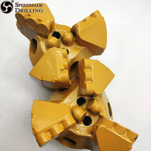 Đầu khoan PDC FengSu (FS) không lõi, ba cánh, lõm, dạng lát phẳng, màng composite, đầu kim cương, kim loại, phụ tùng máy móc xây dựng - Product Image 3