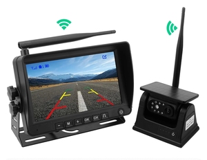 Magnetic Solar Powered <b>Wireless</b> Backup <b>Camera</b> HD1080PDIY Installation DVR 7 Inch Monitor <b>Camera</b> <b>System</b> for Trailer/RV/Truck - Product Image 1