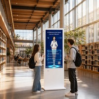 Quiosco de Bibliotecario Virtual con IA y Pantalla Táctil Capacitiva para Uso en Ascensores de Bibliotecas Universitarias, Sistema de Autoservicio con Preguntas y Respuestas por Voz LLM