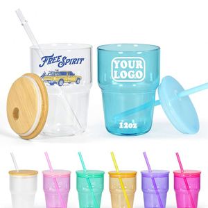 Elegante Vaso de Vidrio de 3oz con Tapa de Bambú para Avena Nocturna, Recipiente para Desayuno - Product Image 6