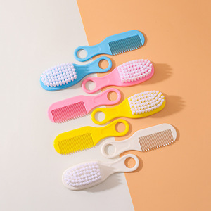 Newborn Safety Comb <b>Brush</b> for Removing Fetal Moss Baby Head Care Comb <b>Brush</b> Combination Massage Comb <b>Brush</b> Set Baby Accessories - Product Image 3