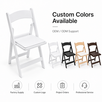 Chaise pliante en résine blanche légère pour extérieur, 1000 lb, idéale pour banquets et mariages, à prix abordable