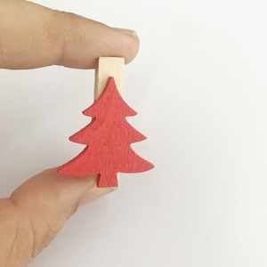 Clips décoratifs pour cadre <span class=keywords><strong>photo</strong></span> <span class=keywords><strong>de</strong></span> fête <span class=keywords><strong>de</strong></span> Noël - Motifs étoiles rouges <span class=keywords><strong>et</strong></span> sapins <span class=keywords><strong>de</strong></span> Noël, clips créatifs Père Noël, style européen Schima - Product Image 6