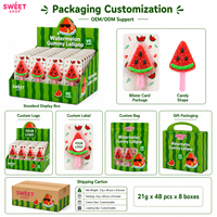 Bonbons gélifiés rafraîchissants saveur melon rouge et vert en vrac, friandises pour enfants, idéales pour les fêtes, qualité alimentaire