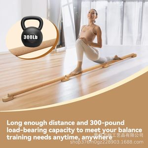 Barra de Equilibrio de Madera para Gimnasia, Plegable, Modular, para Yoga y Fitness en Casa, Color Madera Natural, Unisex - Product Image 4