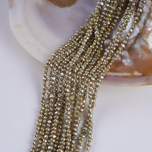 Collar de Perlas Redondas Semiterminadas Blancas de Agua Dulce Naturales de 3-3.5mm con Pulsera de Joyería DIY, Perlas Sueltas Rosas - Product Image 2