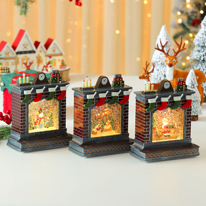 Adorno creativo para chimenea, decoración navideña transfronteriza, caja de música, regalo para personas mayores y niños. - Product Image 2