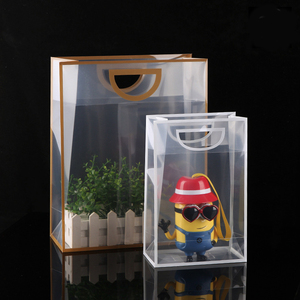 Túi mua sắm trong suốt PP in logo tùy chỉnh XIANGHUI - Product Image 3