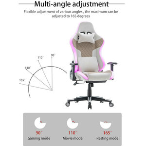 Silla <span class=keywords><strong>Gamer</strong></span> Reclinable <span class=keywords><strong>de</strong></span> Tela <span class=keywords><strong>de</strong></span> Alta Calidad y Económica 2026 con Altavoces Integrados para Oficina y Gaming - Product Image 3