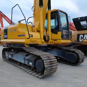 Excavateur d'occasion KOMATSU PC200-7 avec 20 tonnes de poids de fonctionnement Les composants de base comprennent le moteur Boîte de vitesses Pompe à engrenages Roulement PLC - Product Image 6