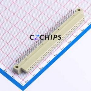 9001-34641C00A DIN41612 Connector Bent Lead Through Hole,P=2.54mm Connector 64P 2 2.54mm Right Angle Insert - Product Image 1