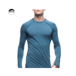 W.R.A.P GECKO MASTER Capa base de lana <span class=keywords><strong>merino</strong></span> de manga larga Calzoncillos largos de cuello redondo para hombre - Product Image 2