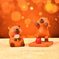 Neue Kreative Niedliche Cartoon Multi-Style Capybara Handyständer Harz-Figur Schreibtisch-Dekoration