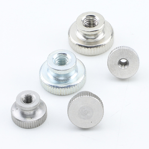 Écrous moletés à main haute résistance en acier inoxydable/acier au carbone, zingués noir, pour serrage manuel M2-M10 - Product Image 1