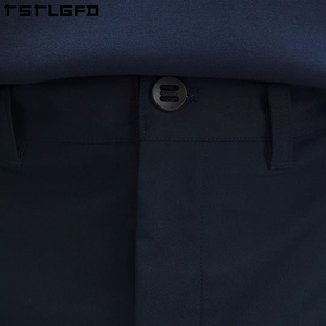 Bermudas informales de poliéster reciclado para hombre con 100% de sarga de algodón, bolsillos laterales personalizados con cremallera, pantalones cortos para hombre - Product Image 5