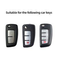 Housse de clé Kunasi compatible avec Nissan Rogue Select Sport Sylphy Pulsar Sentra, en alliage de zinc, résistante aux rayures, pour automobile