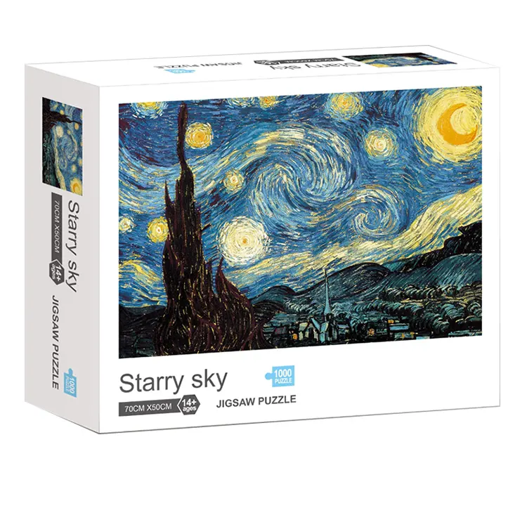 Custom DIY Educational Starry Sky 1000PCS Paper Puzzles for Adults and Kids
