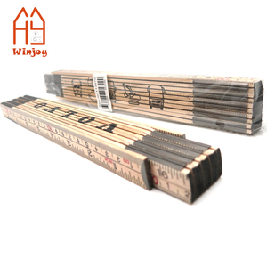Règle en bois pliable personnalisée <span class=keywords><strong>de</strong></span> 2 m, règle <span class=keywords><strong>de</strong></span> <span class=keywords><strong>charpentier</strong></span> portable et pliable avec échelle métrique pour la construction et le bricolage - Product Image 1