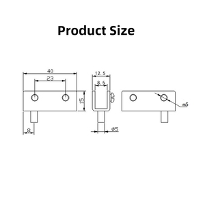 Furniture Fittings Iron Glass Door Clamp Clip Holder Pivot Hinge Closet Door <strong>Window</strong> Magnetic <strong>Catches</strong> - Product Image 5
