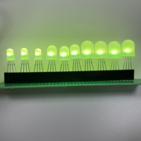 Perles LED GRBW adressables personnalisées à tête ronde diffuse transparente de 5 mm, 8 mm, 10 mm, à trou traversant, 2700-3000K, 800 kbps, 0,2 W