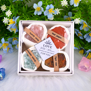 Chất lượng cao tự nhiên chữa bệnh nhiều màu pha lê Stones pha lê nguyên Đá Hộp <span class=keywords><strong>Set</strong></span> cho món quà - Product Image 5