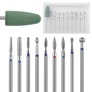 Brocas de Carburo de Tungsteno y Cerámica con Punta de Diamante para Uñas, Brocas Multitamaño para Remover Gel, para Manicura y Pedicura - Product Image 2
