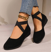 Chaussures plates confortables pour femmes - Ballerines à bout pointu, design simple et décolleté pour toutes les saisons