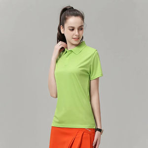 Camisetas de Algodón 100% Tejido para Adultos y Niños, Manga Corta, Transpirables, Bordadas, con Botones, Color Liso, Uniformes de Trabajo, Aceptamos Pedidos para Empresas - Product Image 5