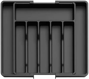 Wholesale Custom Low Price Expandable Adjustable Kitchen Silverware Flatware Drawer Organizer Tray Injection Plastic Durable - Product Image 2