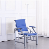 Banc d'attente pour patients, chaise d'infusion, mobilier hospitalier d'occasion pour salle de transfusion et de réception, JIEDE JD-SD03 Bleu Confortable Stable